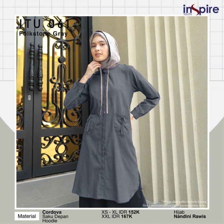 Jual Tunik Nibras Inspire ITU 061 Atasan Muslimah Terbaru Shopee