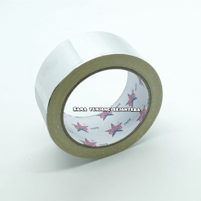 Jual ALUMINIUM TAPE 2 LAKBAN ALUMUNIUM FOIL 2 INCH ISOLASI