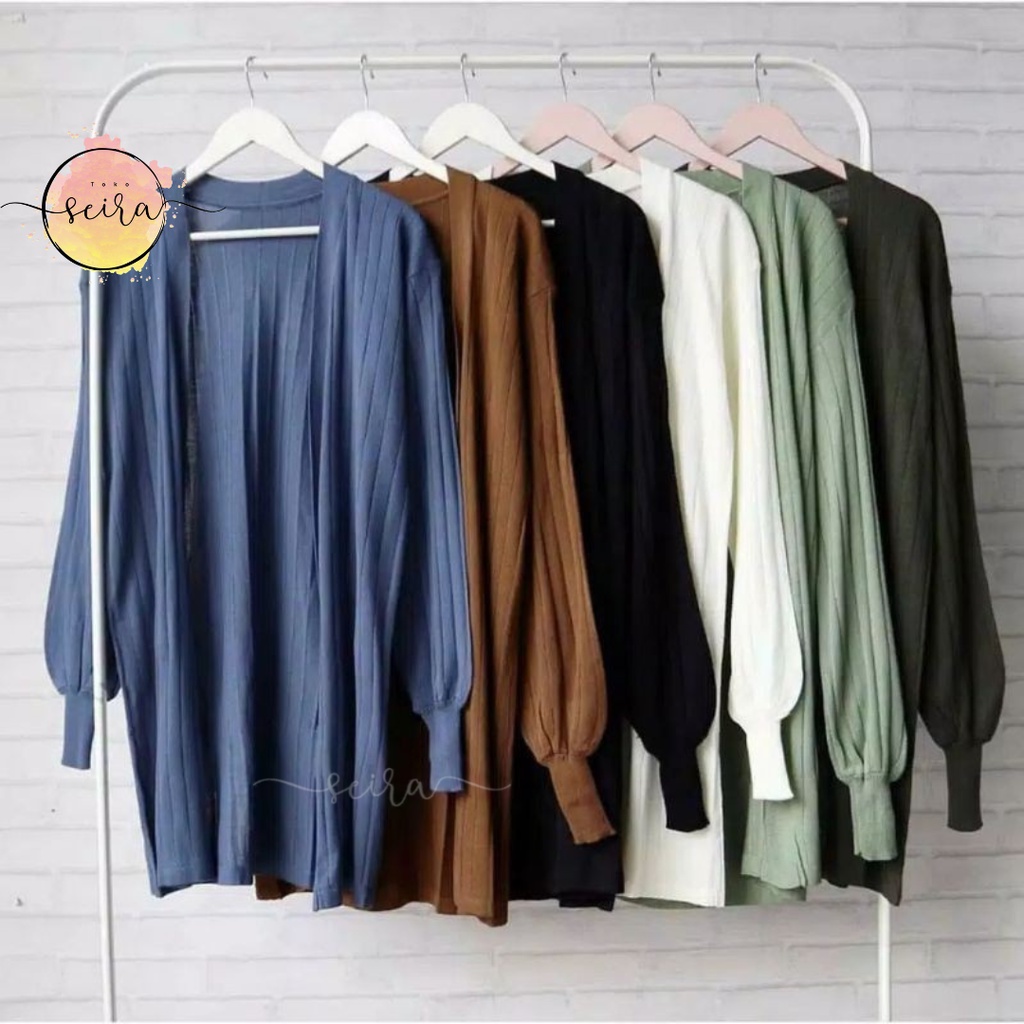 Jual BISA COD Bubble Long Cardy Long Cardi Bubble Long Cardigan