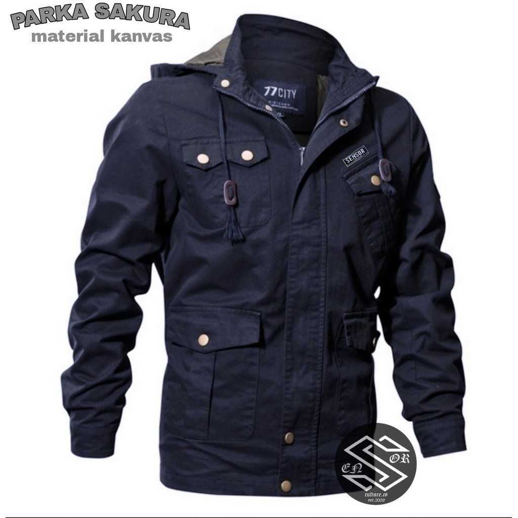 Jual Jaket Parka Sensor Sakura Jaket Parka Pria Terbaru Terkini