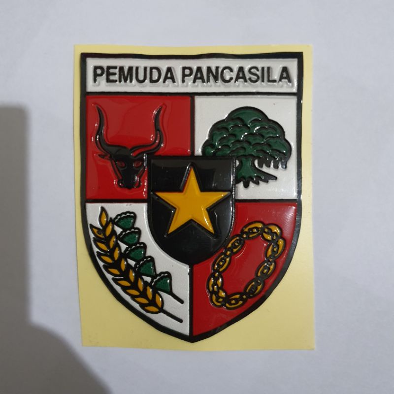 Jual STICKER EMBOS LOGO PP PEMUDA PANCASILA PRISAI STIKER TIMBUL LOGO