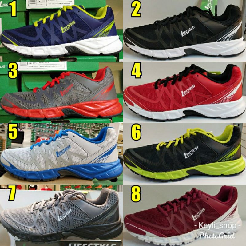 Jual Sepatu League Legas Evo LA M Running Shoes Cowo Sneakers Pria