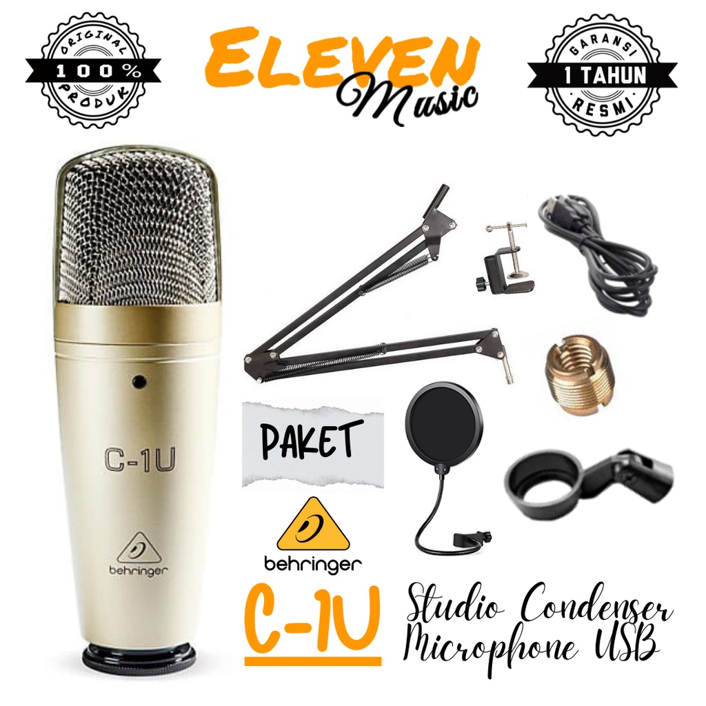 Jual Behringer C U C U Usb Studio Condenser Microphone Paket Shopee