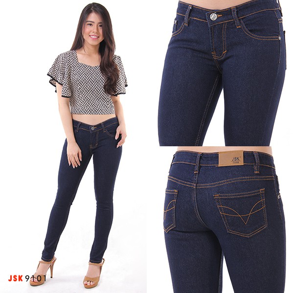 Jual Celana Jeans Wanita Jsk Celana Panjang Jeans Garmen Dongker Jsk