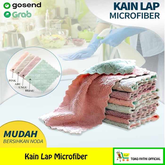 Jual Kain Lap Microfiber Cocok Untuk Dapur Dan Membersihkan Piring