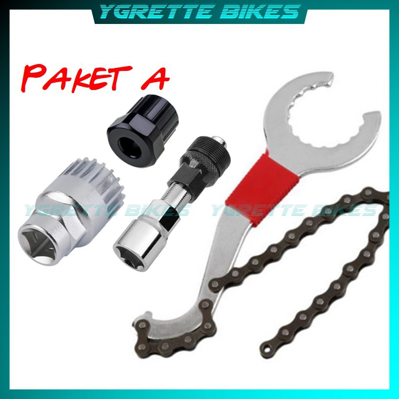 Jual YGRETTE PAKET 13 IN 1 KOMPLIT SET KUNCI ALAT PERBAIKAN SEPEDA