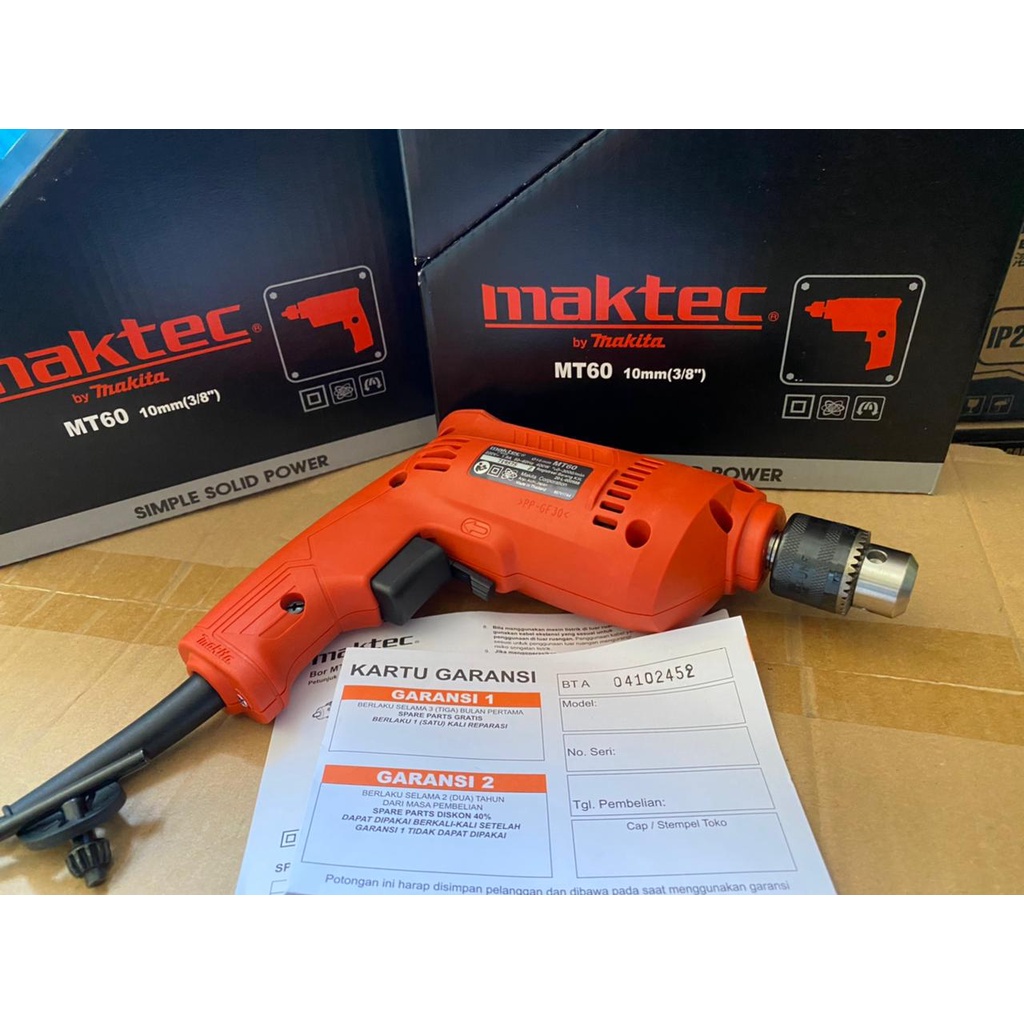 Jual MAKTEC MT 60 Bor Listrik 10mm Tangan Kayu Besi Electric Drill