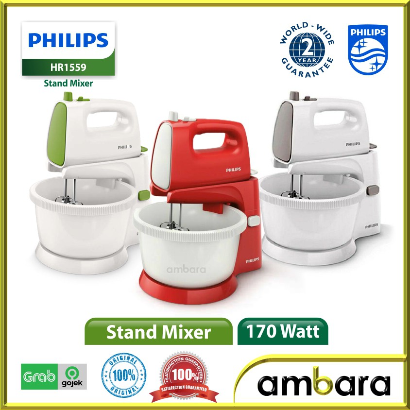 Jual Stand Mixer Philips Hr Mixer Speed Hr Shopee Indonesia