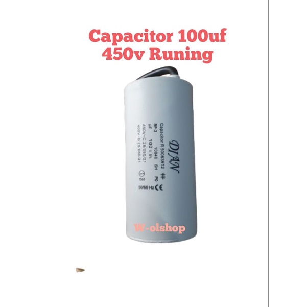 Jual Capacitor Runing Uf V Bulat Kabel Kapasitor Mf Akeno