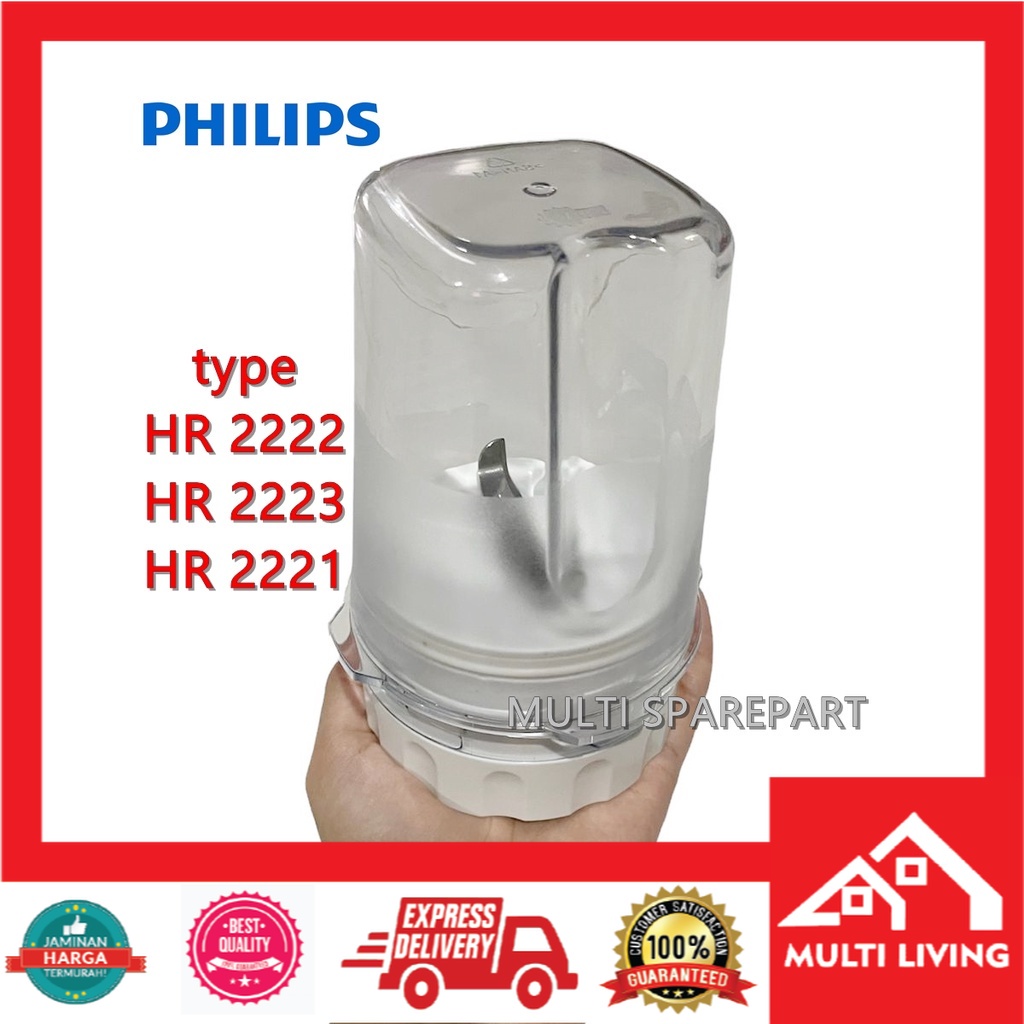 Jual Gelas Blender Philips Bumbu HR 2222 HR 2223 HR 2221 Dry Mill