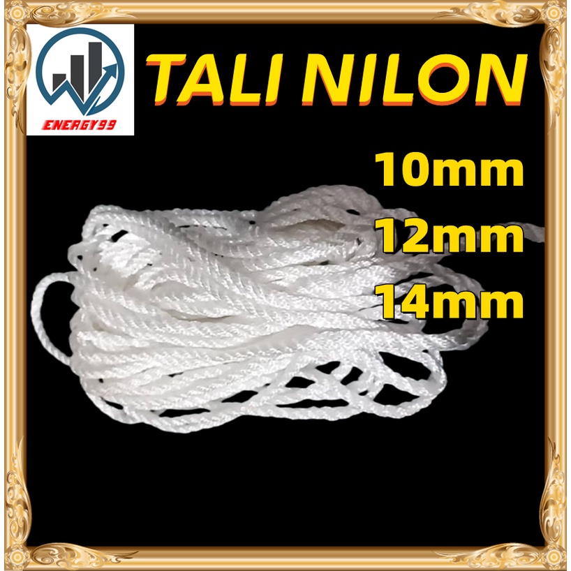 Jual TALI NILON 10 12 14mm TALI TAMBANG KATUN PROPYLENE PP PLASTIK