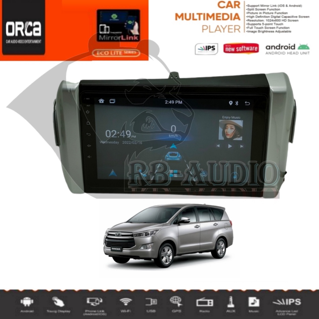 Jual Head Unit Android Orca Eco Lite Innova Reborn Up Inch Pnp