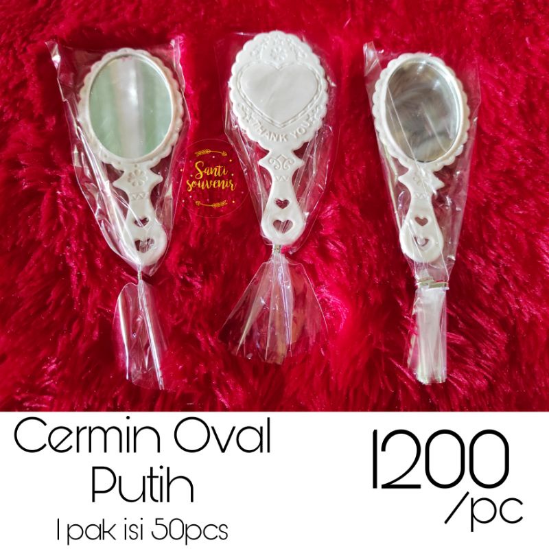 Jual Souvenir Pernikahan Cermin Oval Putih Isi Pcs Shopee Indonesia