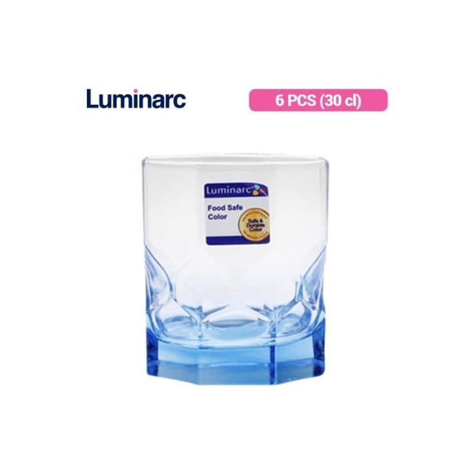 Jual Luminarc Gelas Minum Octime Diamond Ice Blue Fb Pcs L