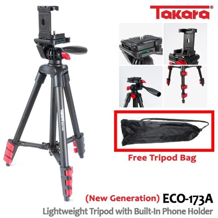 Jual Tripod TAKARA ECO 173A For Camera And Handphone Shopee Indonesia