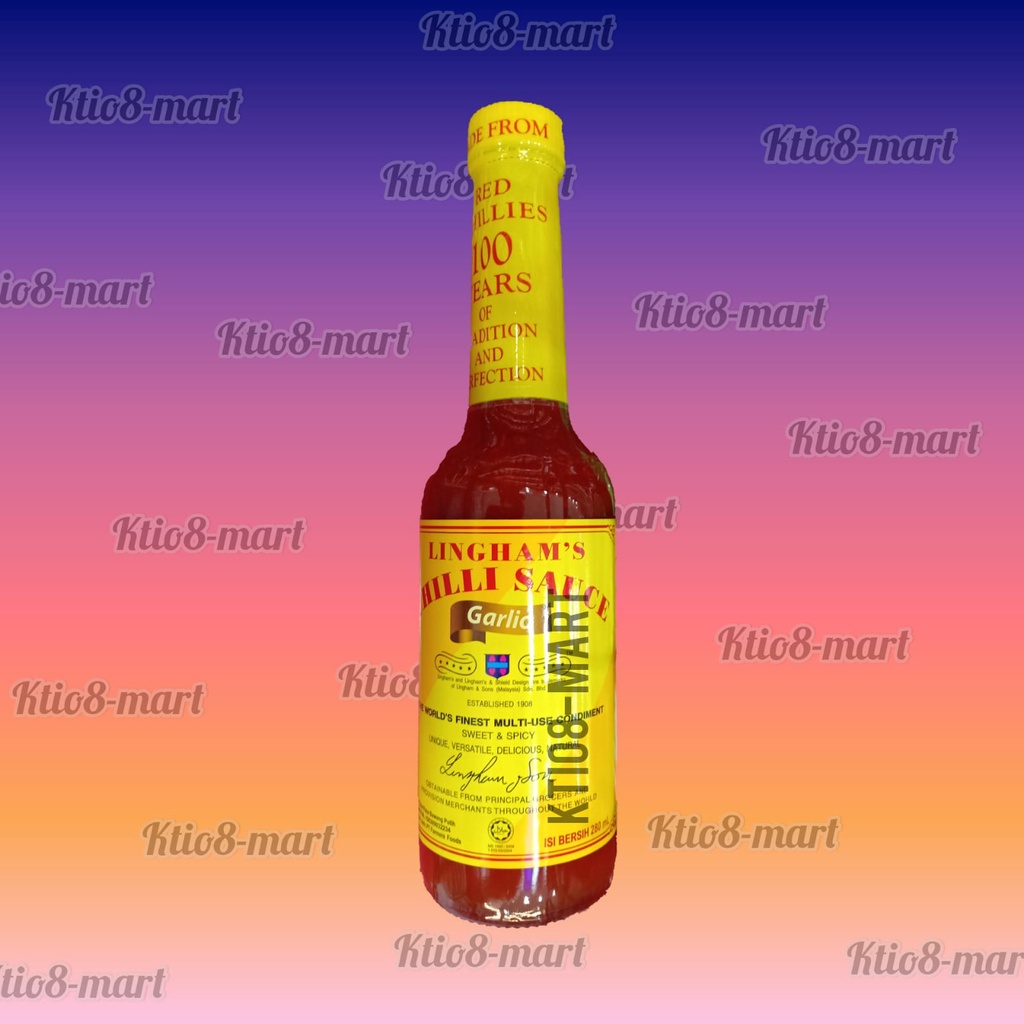 Jual Linghams Chilli Sauce 280ml Extra Hot Garlic Sambal Botol