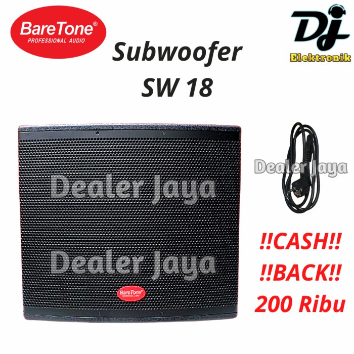 Jual Subwoofer Aktif Baretone Sw Sw Inch Watt Shopee