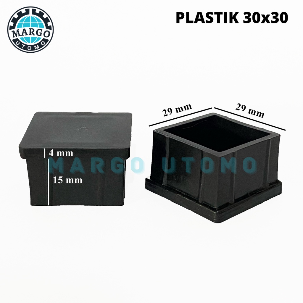 Jual Plastik Kaki Kursi Meja Besi Hollow Holo 3x3 30x30 8 PCS