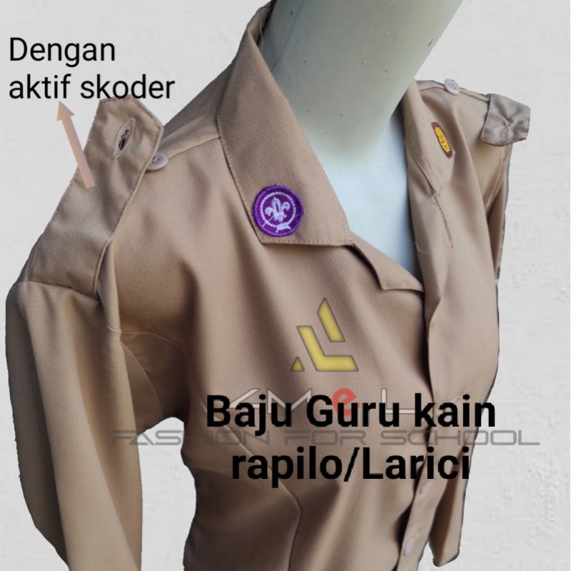 Jual Baju Pramuka Guru Wanita Baju Pramuka Kantong Bawah Seragam