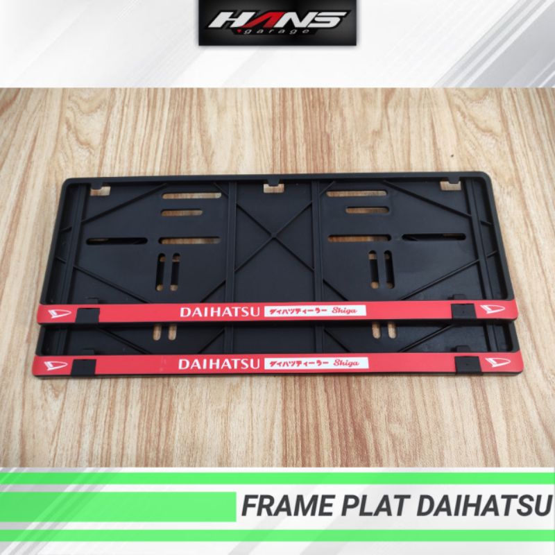 Jual Frame Plat Nomor Mobil JDM Daihatsu Shiga Japan Dudukan Plat Nomor