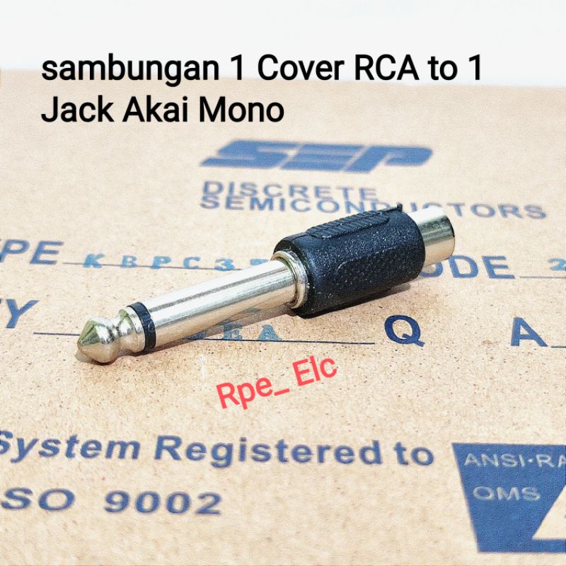 Jual Sambungan Cover Rca To Jack Akai Mono Pvc Plastik Shopee