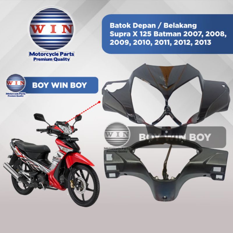 Jual BATOK DEPAN BELAKANG HONDA SUPRA X 125 WARNA HITAM FRONT HANDLE