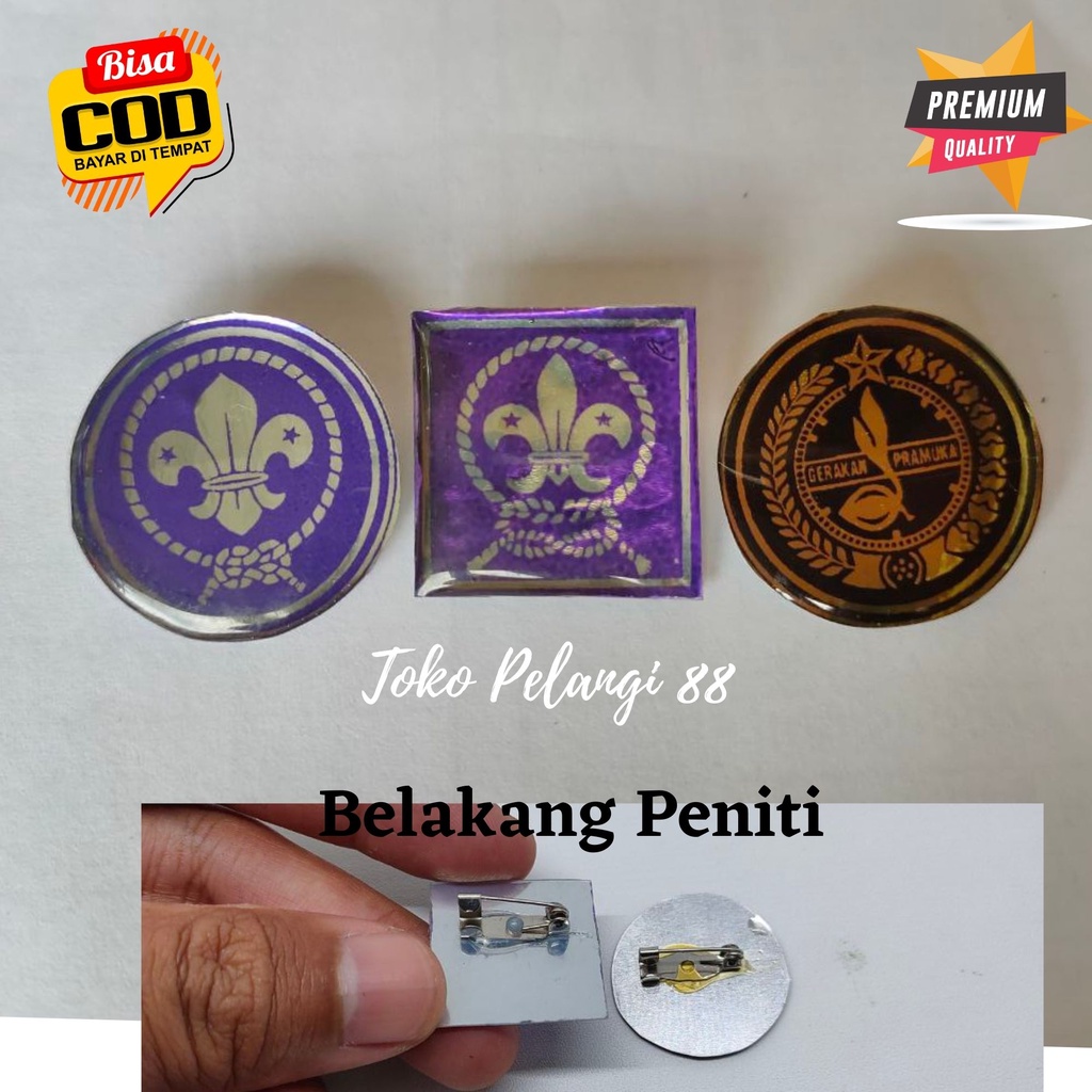 Jual Pin Tunas Kelapa Pandu Dunia Wosm Pramuka Putra Putri Bros Kitri