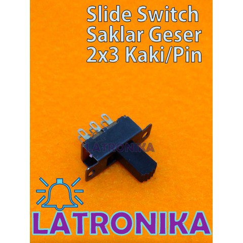 Jual Saklar Geser Hitam Slide Switch Tuas Panjang 2x3 Kaki Pin Shopee