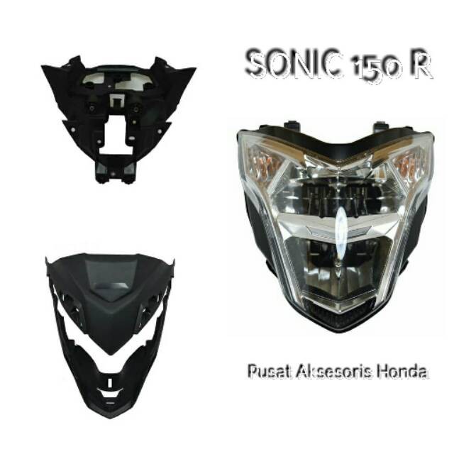 Jual Cover Batok Kepala Dan Lampu Depan Reflektor Headlight Sonic R