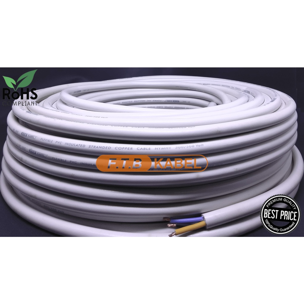 Jual SNI FTB KABEL NYYHY NYMHY 3x2 5 Sqmm 450 750V NYMHY 300