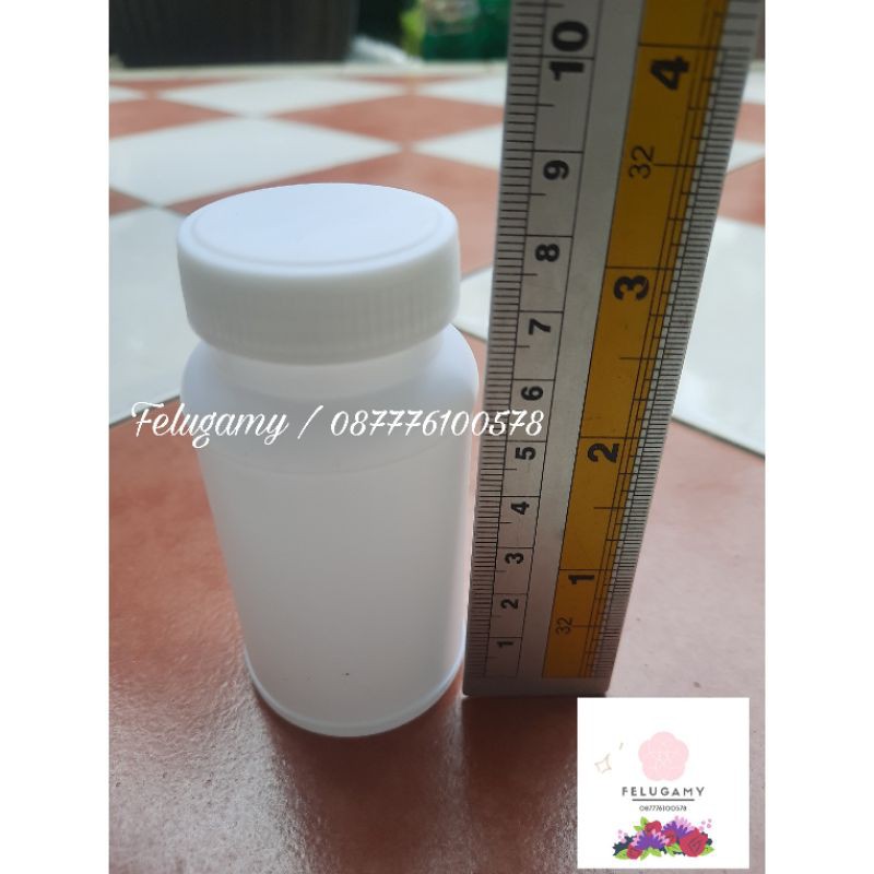 Jual BOTOL HDPE KAPSUL 80 BOTOL KAPSUL BOTOL OBAT PUTIH Shopee