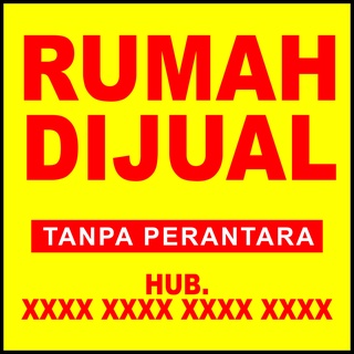 Jual Banner Spanduk Rumah Toko Tanah Di Jual Di Kontrakan Custom