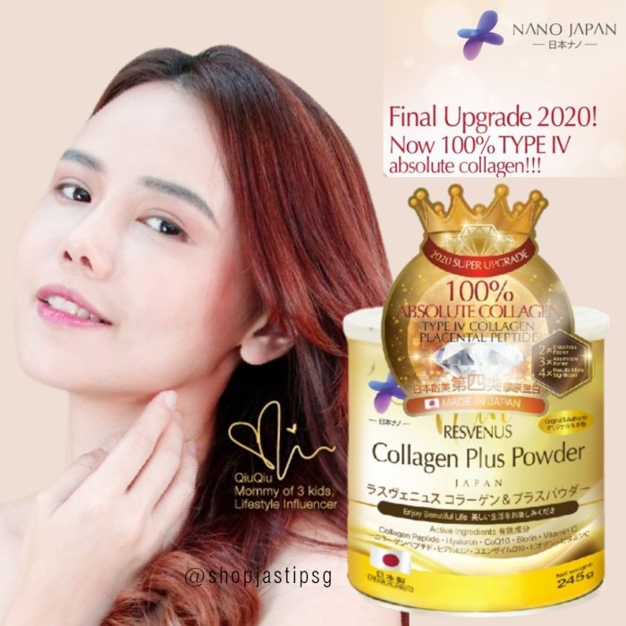 Jual Nano Japan Hyaluron Collagen Plus Powder Gr Resvenus Kolagen