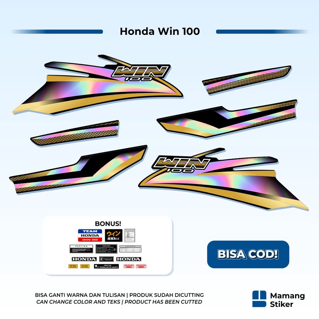 Jual Striping Honda Win 100 Original 15 Variasi Traill Treill Trill