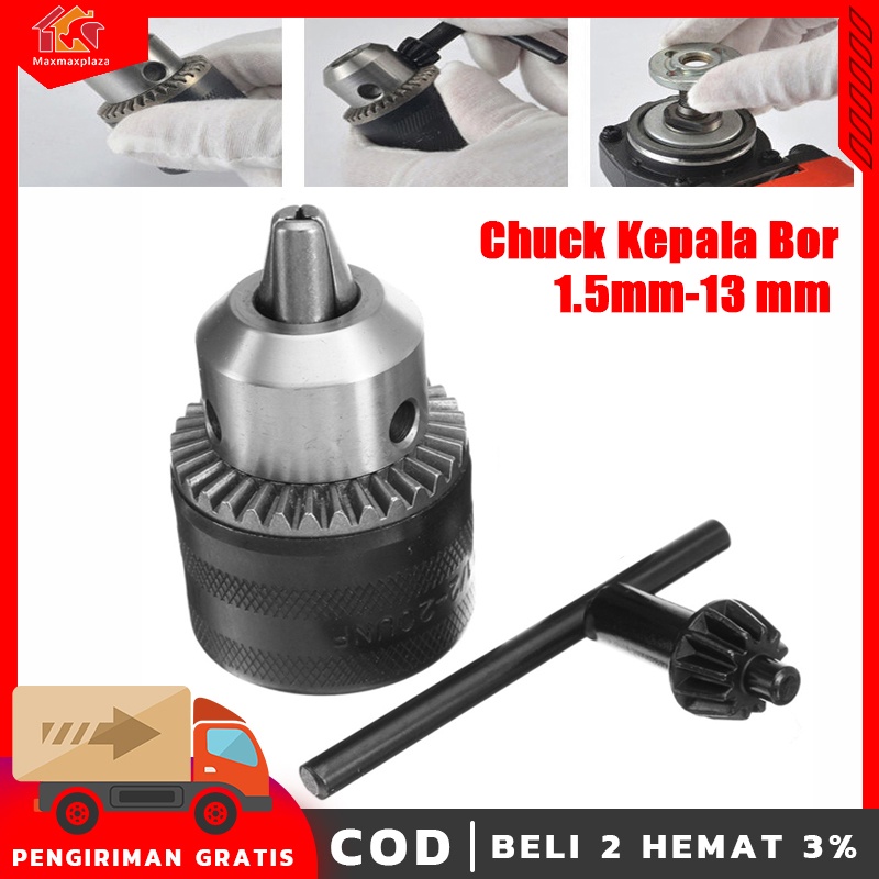 Jual Pcs Kepala Bor Self Lock Drill Chuck Self Lock Mm Chuck