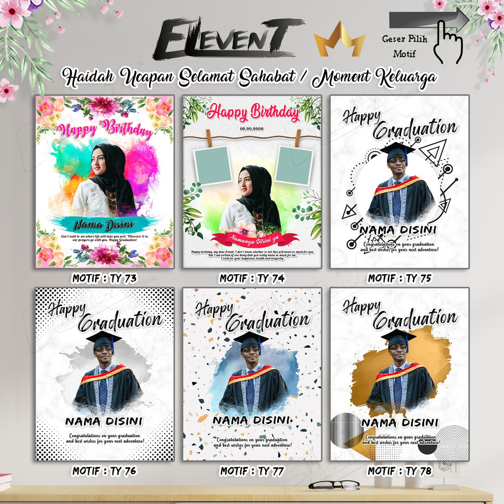 Jual Miliki Softfile Desain Setting Foto Wisuda Edit Foto L Hadiah