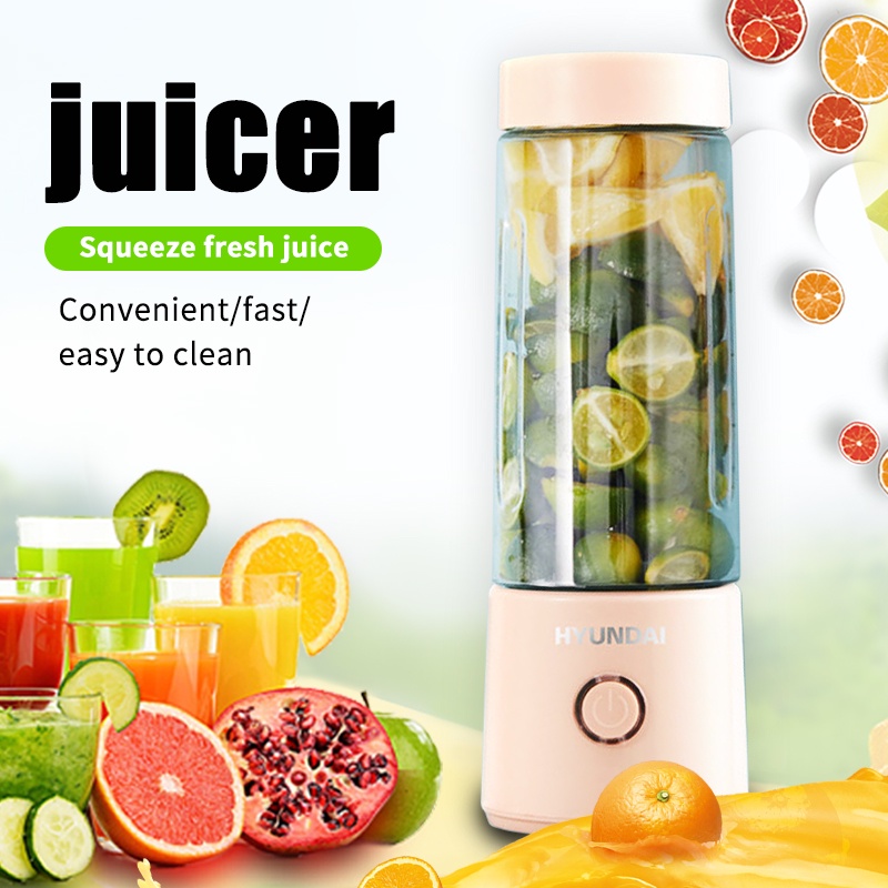 Jual Korea HYUNDAI Portable Blender Mini Juicer Multifungsi Blender