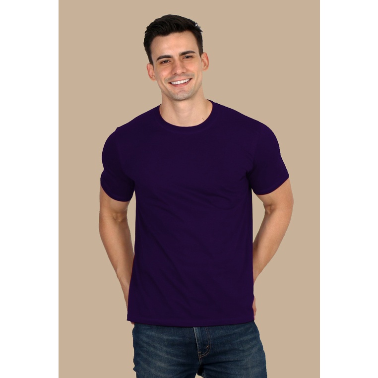 Jual Kaos Cotton Combed S Kaos Polos Ungu Tua Unisex Shopee Indonesia