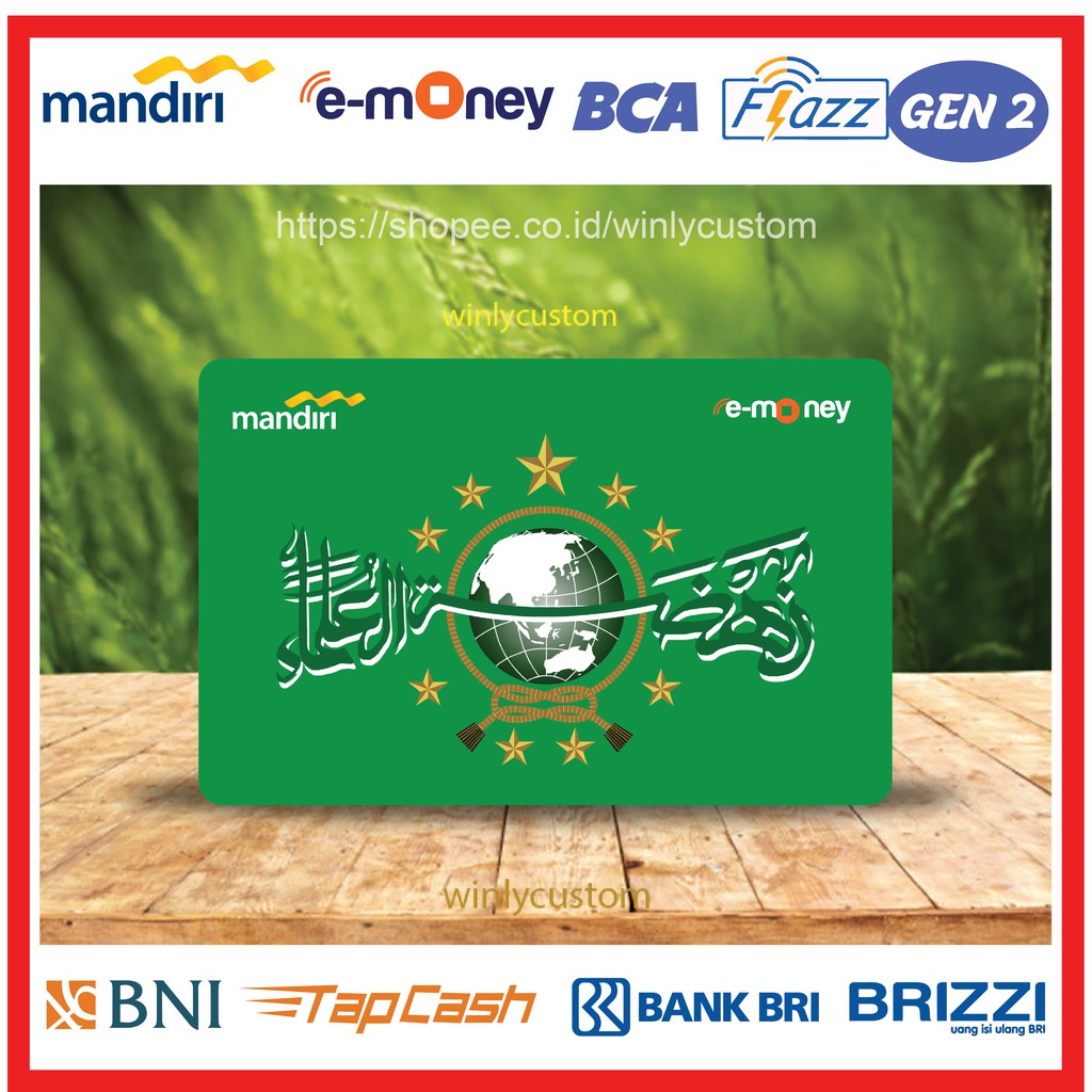 Jual KARTU E MONEY E TOLL ROHANI LOGO NU NADHLATUL ULAMA EMONEY MANDIRI