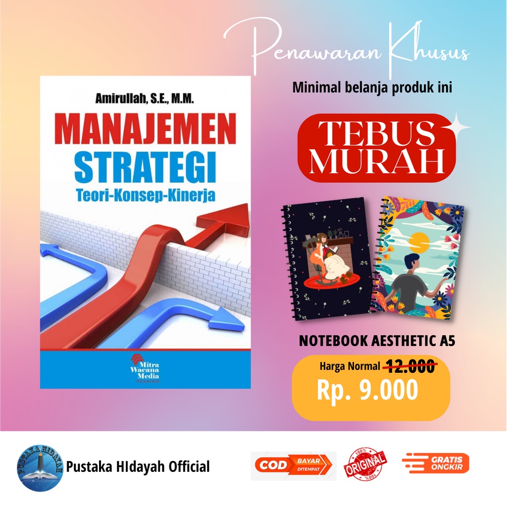 Jual Buku Manajemen Strategi Teori Konsep Kinerja Amirullah Shopee