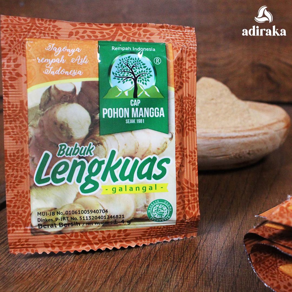 Jual Bubuk LENGKUAS 1 RENCENG Bumbu Masak Laja Laos Instan Cap Pohon