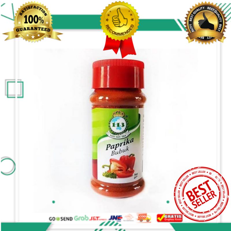 Jual Paprika Bubuk Paprika Powder Netto Berat Bersih Gram