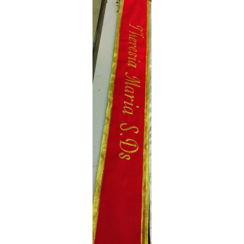 Jual 1 HARI JADI SELEMPANG SASH WISUDA BAHAN BLUDRU LIST PITA