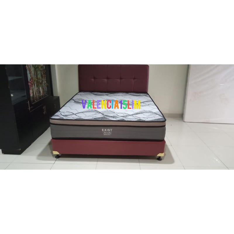 Jual Kasur Spring Bed Full Set Kasur Lapisan Plushtop Orthopedic