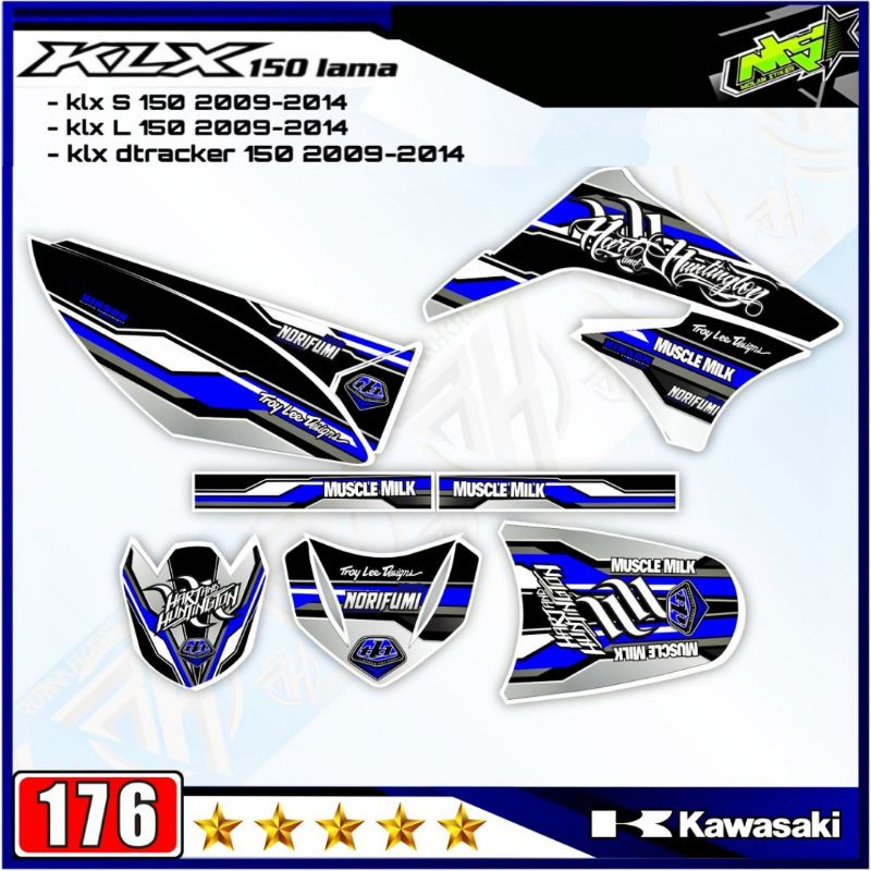 Jual Decal Sticker Striping Variasi Fullbody KLX 150 Lama 2009 2014