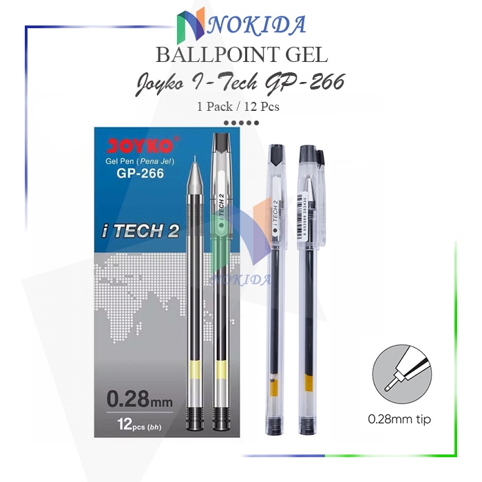 Jual Gel Pen Pulpen Pena Joyko GP 266 ITech 2 0 28 Mm 1 Pack Shopee