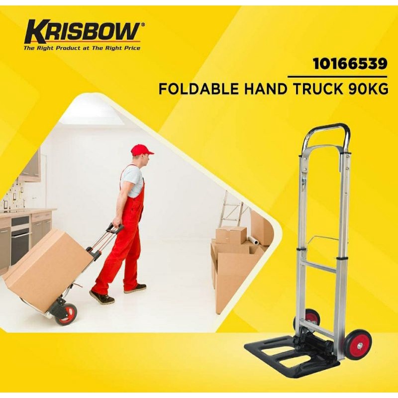 Jual KRISBOW Troli Barang Lipat FOLDABLE HAND TRUCK 90KG Shopee