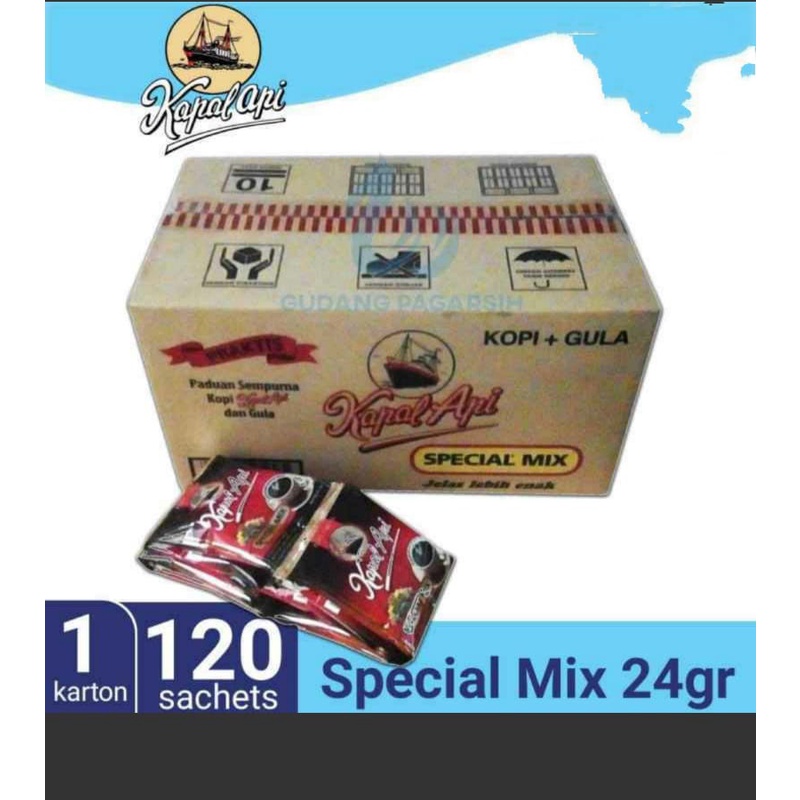 Jual Kopi Kapal Api Special Mix 24 Gr 120sachet Karton Kopi Plus Gula