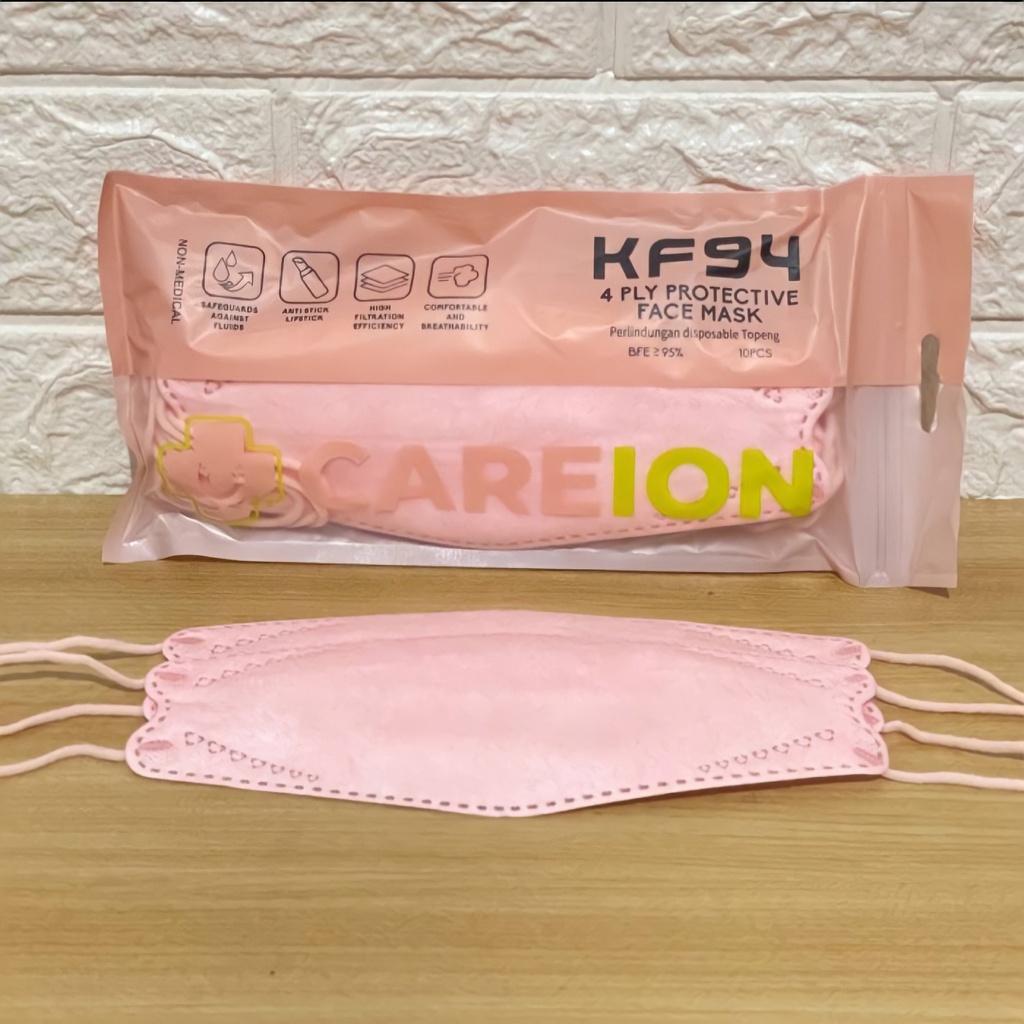 Jual MASKER KF94 CAREION 4PLY ISI 10 PC Shopee Indonesia