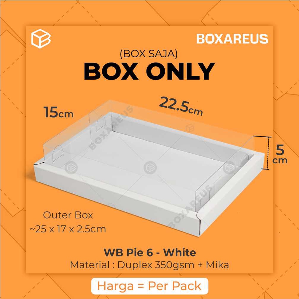 Jual Box Mika Pie Packaging Sekat Egg Tart Dus Kotak Kue Wb Pie